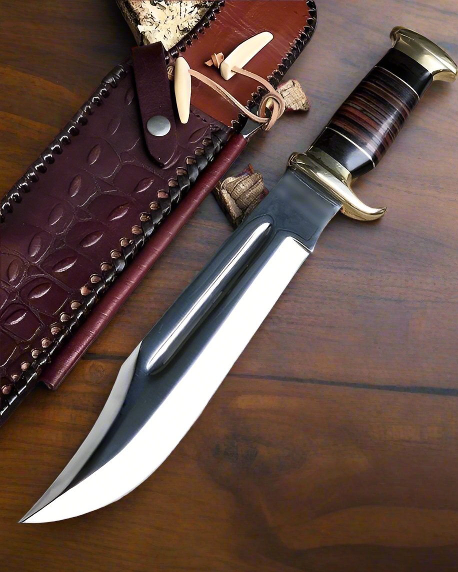 Custom Handmade Crocodile Dundee Knife – Bowie by KBS Knives USA