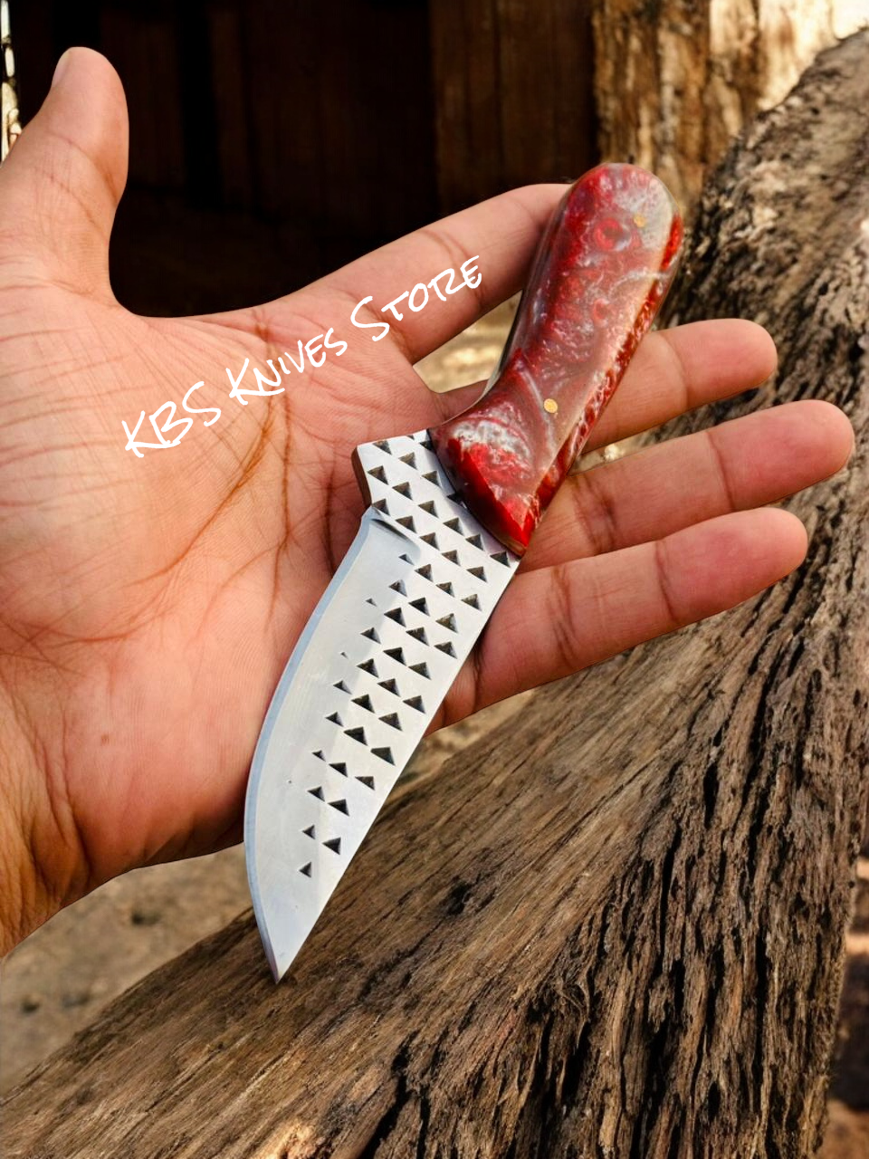 cowboy Utility Knife for Farm and Ranch – 7.5" Full Tang Rasp Steel