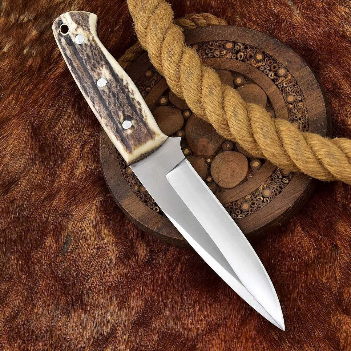 Premium Handcrafted D2 Steel Skinning Knife main image 1