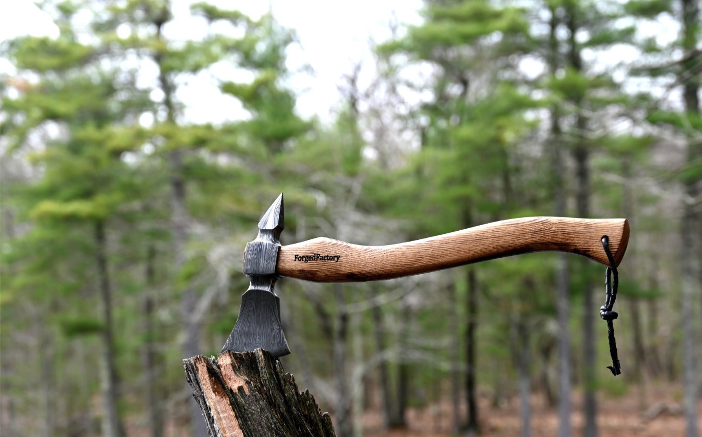 Ash Wood Handle of the "Thor's Hammer" Viking Throwing Axe