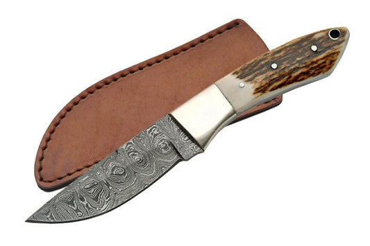 damascus steel skinning knife
