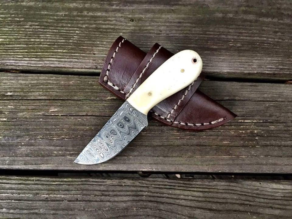 Damascus Skinning Knife KBS Knives Store