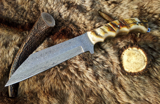 Custom Handmade Viking Seax Knife with Sheath