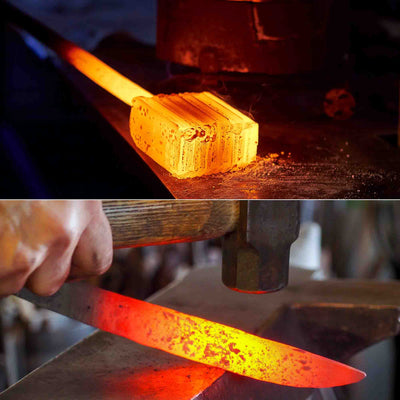 2025 handmade Damascus knives collection with full tang forged blades