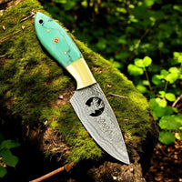 The Whitetail Skinner – A Damascus Deer Knife That Honors the Hunt