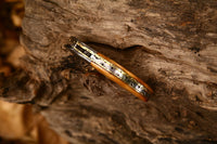 Elegant Damascus Steel EDC Pocket Knife with Olive Wood Handle and Leather Case for Groomsmen Gifts