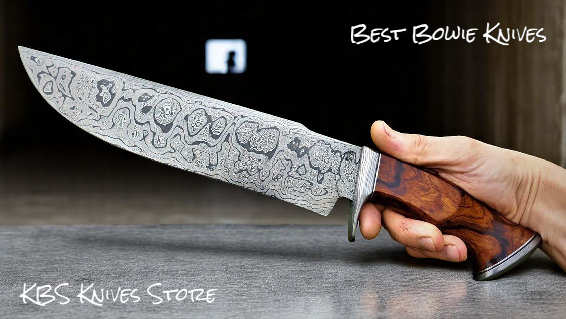 Damascus Bowie knife