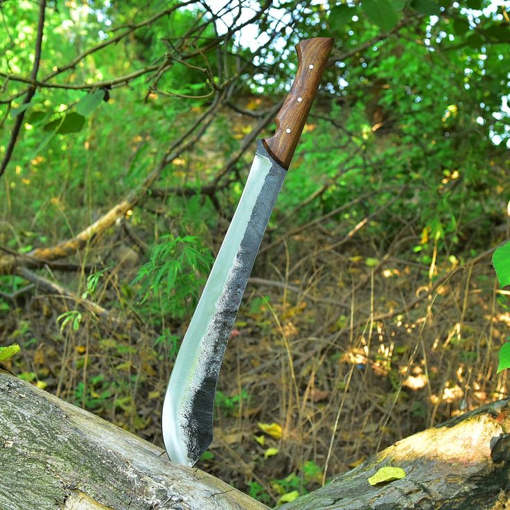 Trailblazer Camping Survival Knife with 19-inch high carbon forged steel blade.
