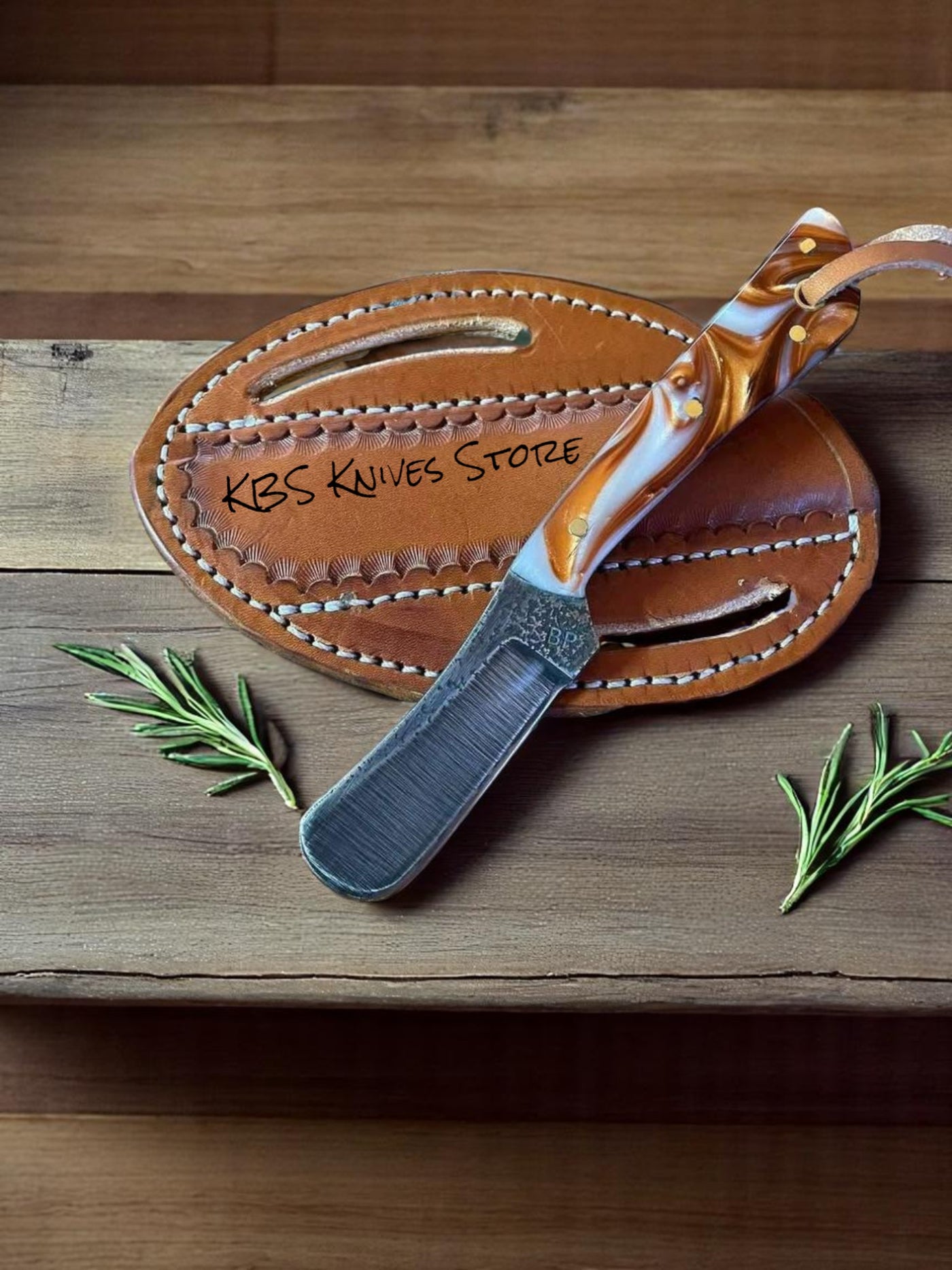 Bull cutter castration knife high carbon steel with epoxy resin handle 3 inch blade