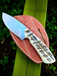 Custom Handmade Cowboy Knife with Leather Sheath