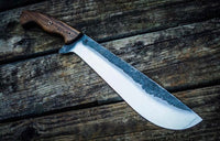Durable Bolo Machete Knife with Leather Sheath for Survivalists and Outdoorsmen