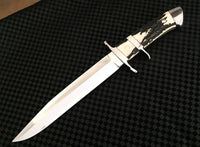 pig sticker knife with leather sheath