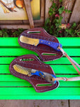 Rawhide Edge – Ranch cowboy knives and sheaths with rasp steel blade & epoxy handles

