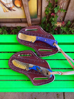 Rawhide Edge – Ranch cowboy knives and sheaths with rasp steel blade & epoxy handles

