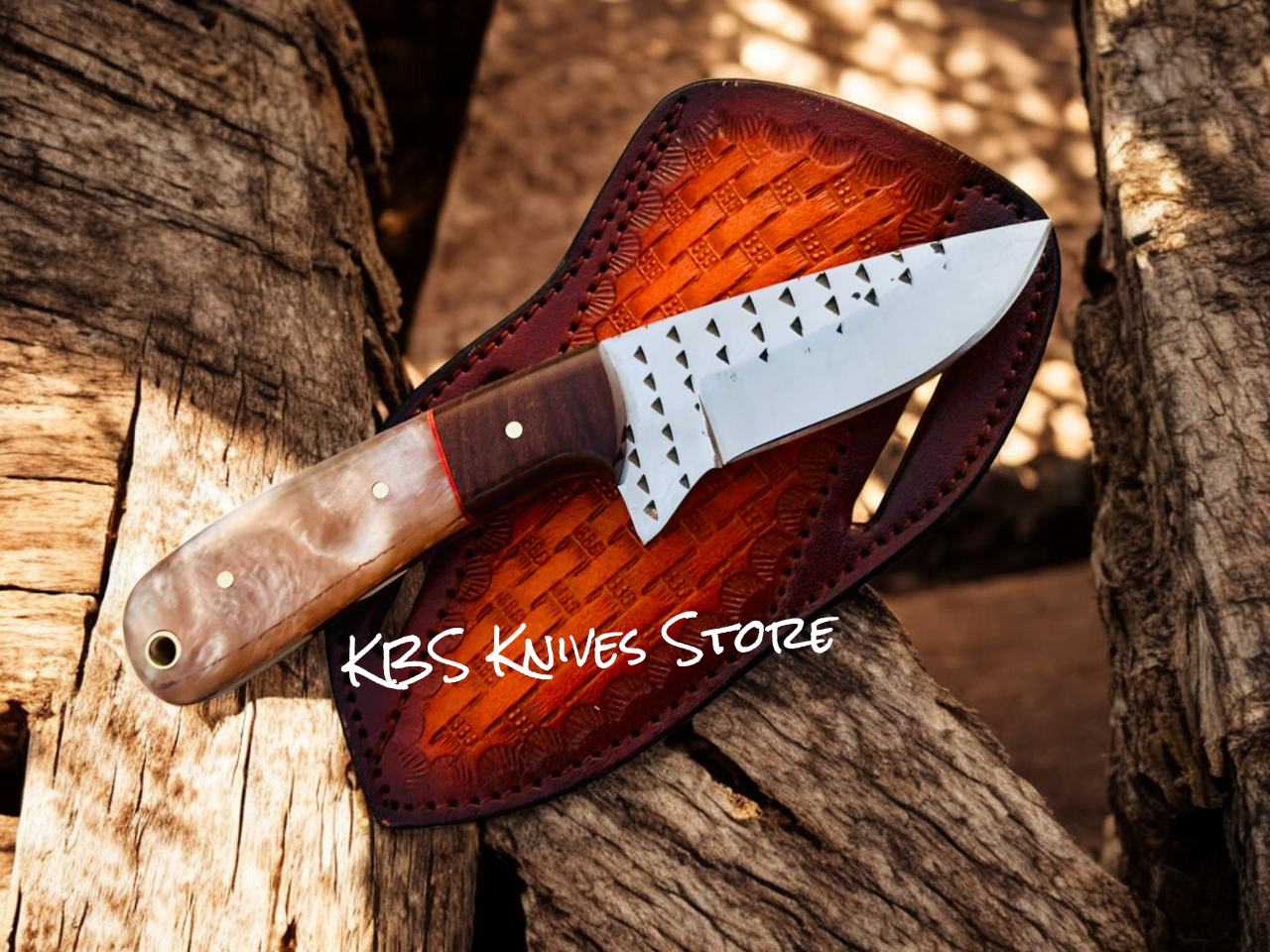 Western Cowboy Ranch Knife for Everyday Use – Rasp Steel & Rosewood