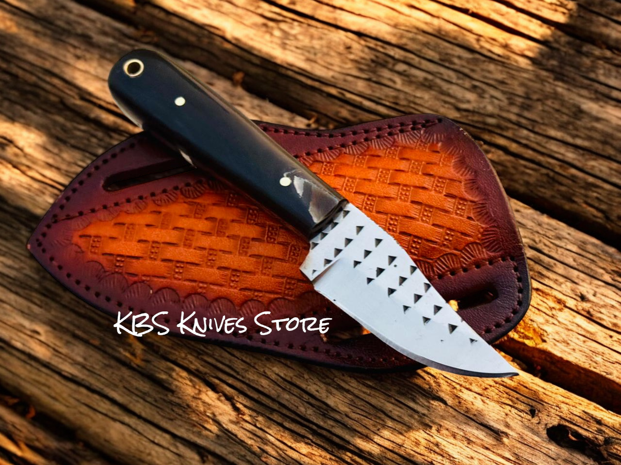 2.75" Knife for Horseback Riding Gear – Buffalo Horn Handle