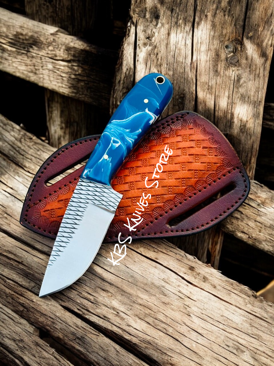 Rancher’s Cowboy Knife for Daily Tasks – Full Tang Rasp Steel Blade
