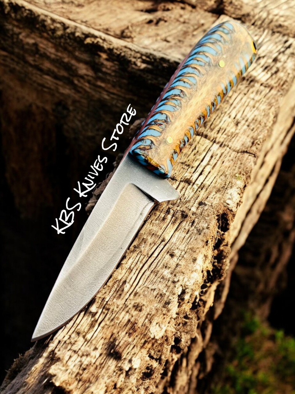 Cowboy Knife with Pancake Sheath – Handmade D2 Steel Blade