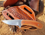 Western Knife with G10 Handle and pancake sheath
