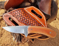 Western Knife with G10 Handle and pancake sheath