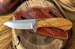 Handmade Cowboy Belt Knife and Western Sheath - Rugged Elegance