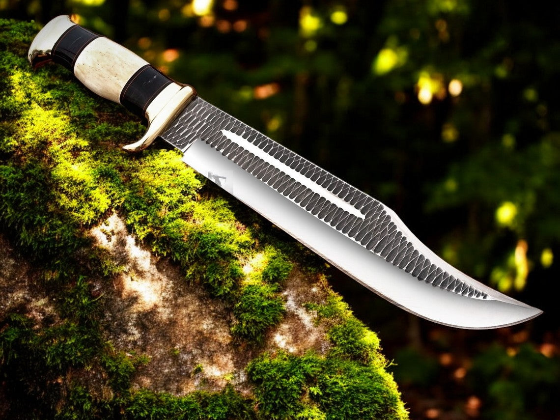 Bone and Buffalo Horn Handle Crocodile Dundee Bowie