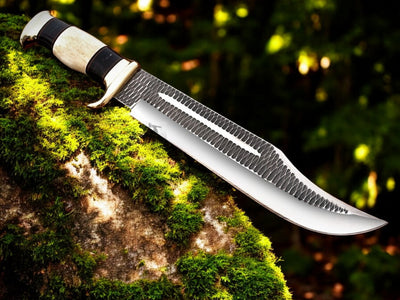Bone and Buffalo Horn Handle Crocodile Dundee Bowie