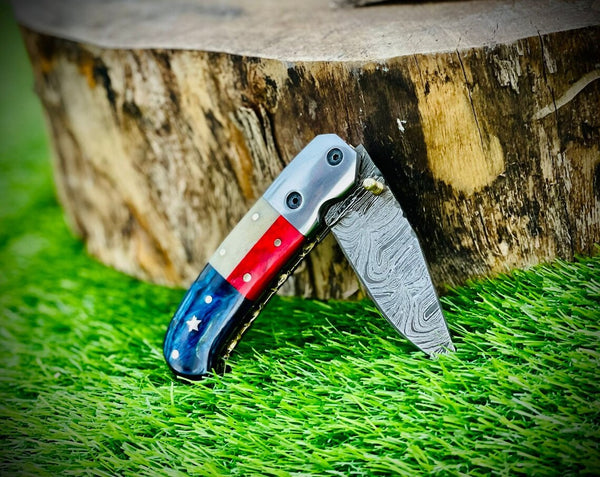 Texas Knife, Damascus Steel