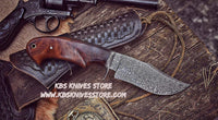 Damascus Steel Clip Point Hunting Knife