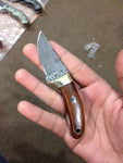 Damascus Edc Skinner Knife