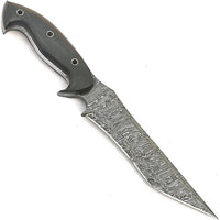 Damascus Steel Tanto Hunting Knife