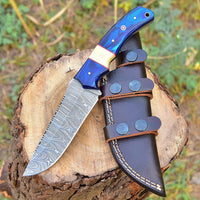 Custom Handmade Damascus Steel Hunting Knife