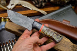 Hand Forged Damascus Skinning Knife