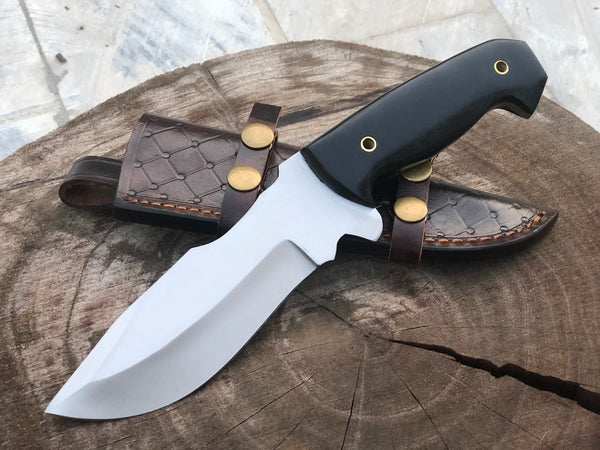 Full Tang Custom Handmade D2 Steel Hunting Camping Knife