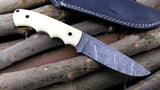 Handmade Damascus Steel Hunting Knife