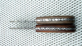 Damascus Skinning Knives with walnut wood