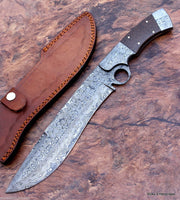 Hand Made Damascus Bowie Knife