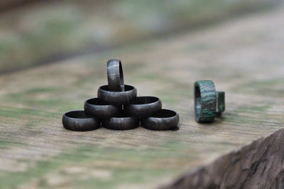 Custom Damascus Steel Groom's Ring

