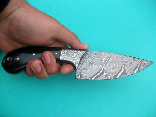 Custom Handmade Skinny Knife – Damascus Steel