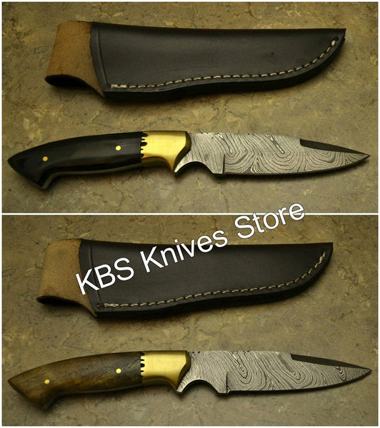 Hand Made Damascus Twist Pattern Blade Knives