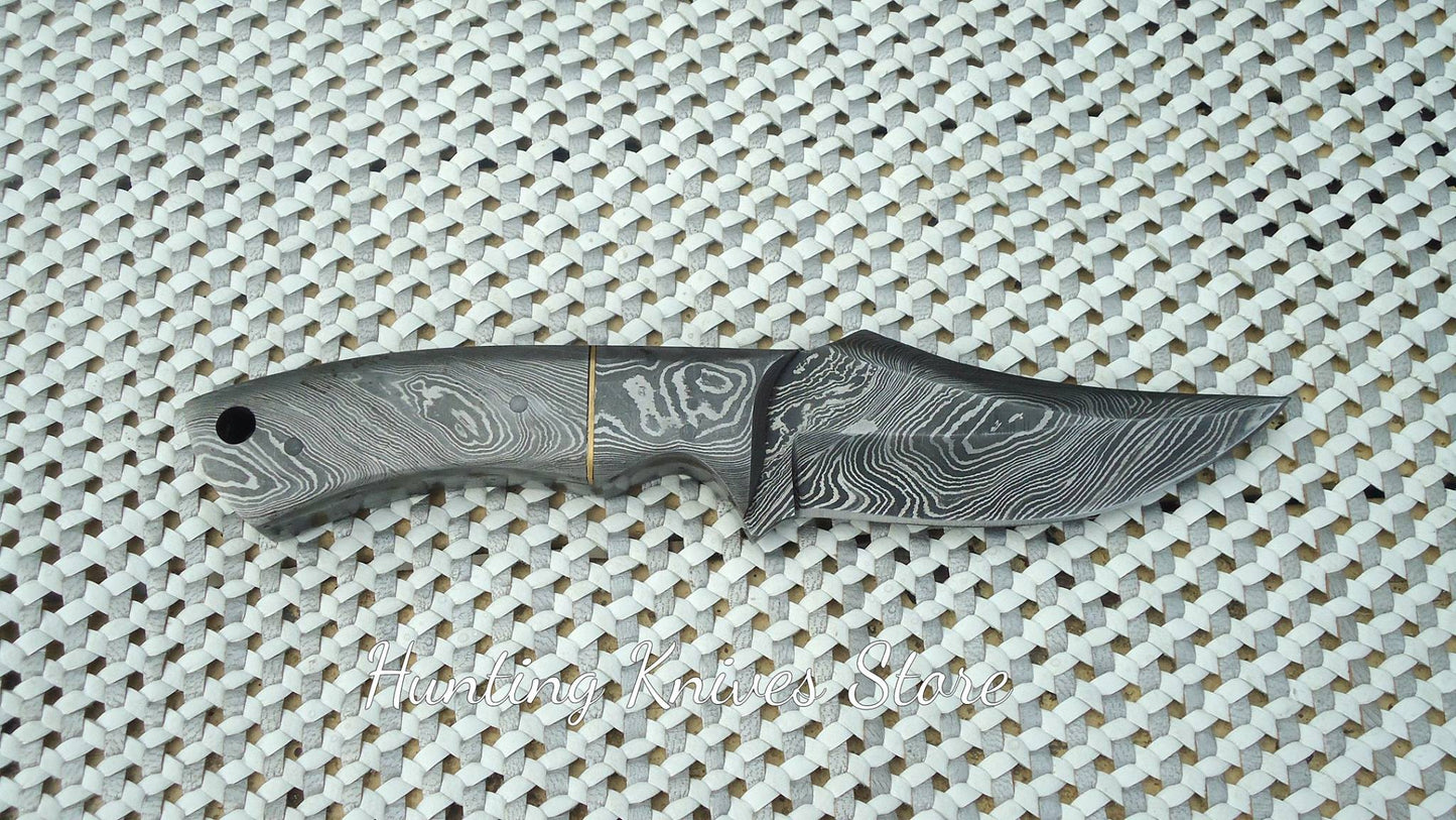 Full Damascus Skinny Knife