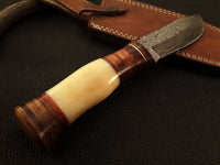 Hand Made Damascus RainDrop Pattern Knife