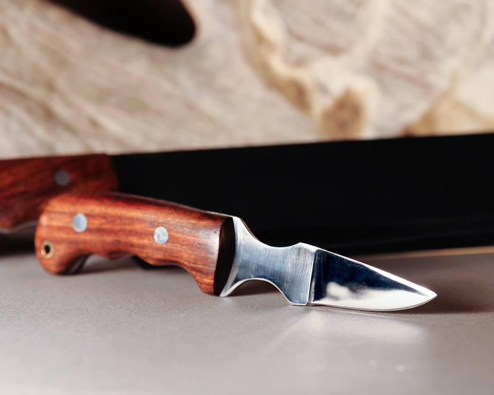 KBS Knives: Custom Handmade J2 Steel Hunting Set | 7-Piece Collection | Rosewood Handles


