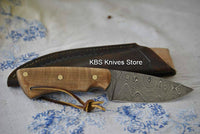 Full Tang Handmade Damascus Steel Skinner Knife