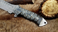 tactical Damascus knife