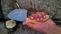 Full view of the 9-inch field dressing knife, emphasizing its craftsmanship and design.
