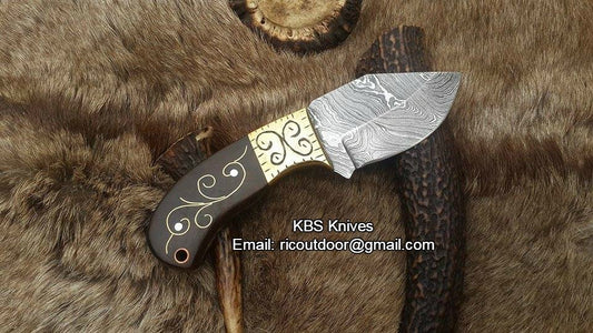 Custom Handmade Skinner Blade with Damascus Steel

