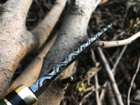 New Custom Handmade Damascus Steel Hunting Knife