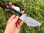 Full Tang Custom Handmade Damascus Steel Tom Brown Tracker Knife