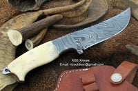 Handmade Damascus Steel Skinner Knife